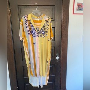 UO High to Low Boho Shirt dress